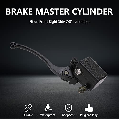 KanSmart 7/8" Brake Master Cylinder for Honda TRX 250 300 350 450 FourTrax Rancher Foreman Rincon Recon Sportrax Front Right Brake Lever Replacement - Image 2
