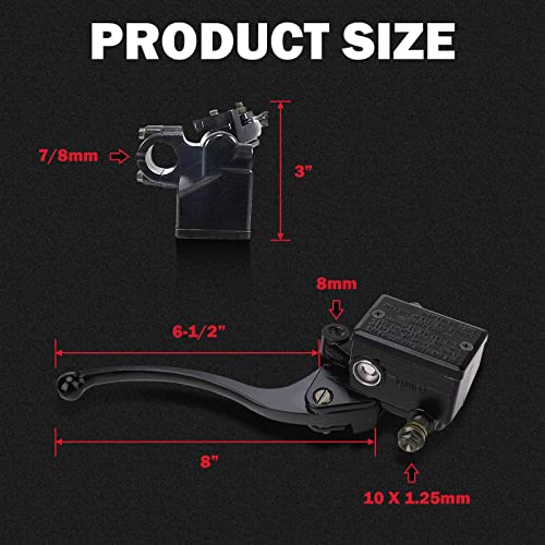 KanSmart 7/8" Brake Master Cylinder for Honda TRX 250 300 350 450 FourTrax Rancher Foreman Rincon Recon Sportrax Front Right Brake Lever Replacement - Image 5