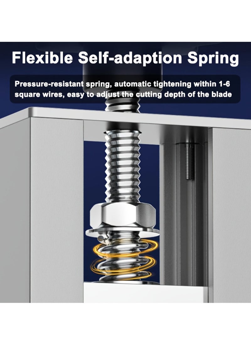 LOOPITYS Portable household wire stripping machine, manual wire stripping tool, wire stripping range 1-25mm, with manual crank bracket, silver color, suitable for various waste wires and cables, including copper wire, aluminum wire, sheathed wire and hard wire - Image 2