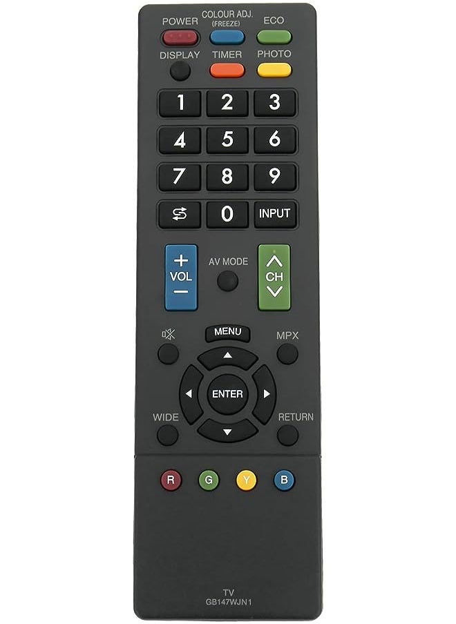 Allimity - GB147WJN1 Remote Control fit for Sharp Aquos LED TV LC-32LE265M LC-40LE265M - Image 1