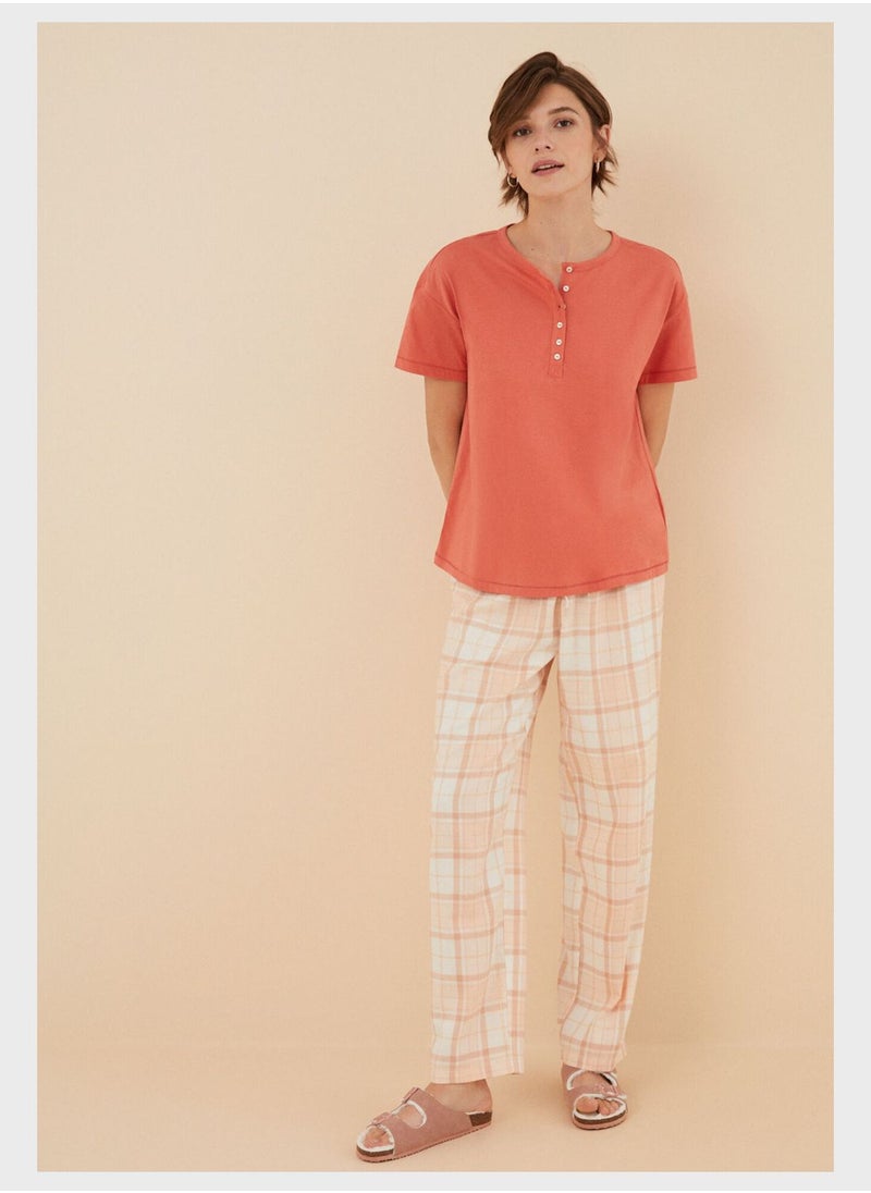 women'secret - Button Detail T-Shirt - Image 1