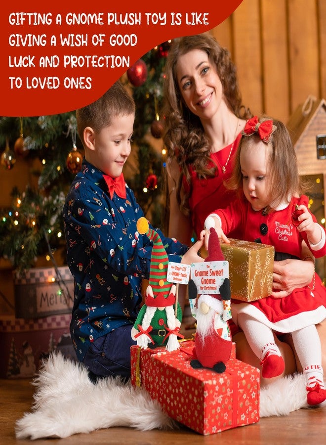 Primo Lines 2 Pcs Christmas Gnomes Set with Gift Bag Soft Plush Gnomes Decorations for Home, Children Gift, Christmas Doll Home Decor, Office, Party, Hotel Mall Window Decoration - Image 4