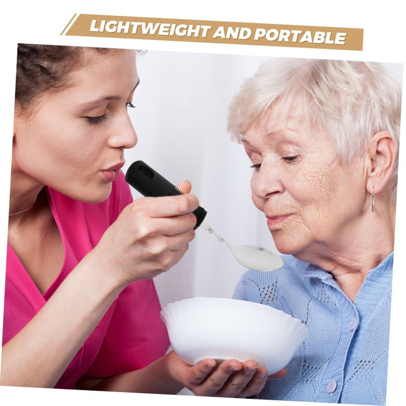 Adaptive Bendable Ergonomic Spoon Set With Non Slip Handle Grip Aid For Elderly Disabled Rehabilitation Eating And Self Feeding Support Stainless Steel Silver - Image 4