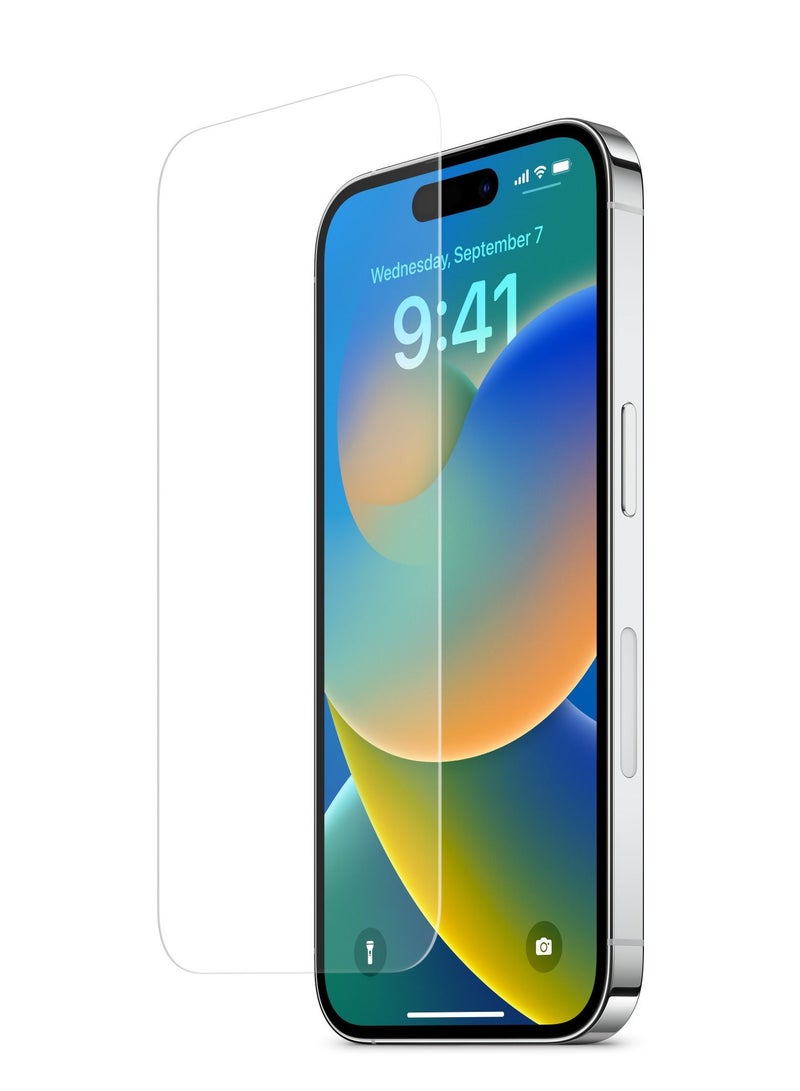 BORTONY Screen Protector Compatible with 14 Pro 6.1" Tempered Glass 9H Hardness [HD Clear] [Anti-Scratch] [Bubble Free] For Apple iPhone 14 Pro - Image 1