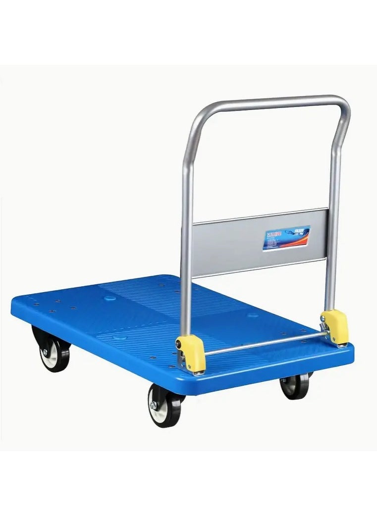 Generic - Heavy-Duty Platform Trolley, 200kg Capacity – Durable Folding Hand Truck Cart with Non-Slip Platform, 4 Smooth Wheels for Easy Maneuverability, Ideal for Warehouse, Office, and Home Use - Image 1