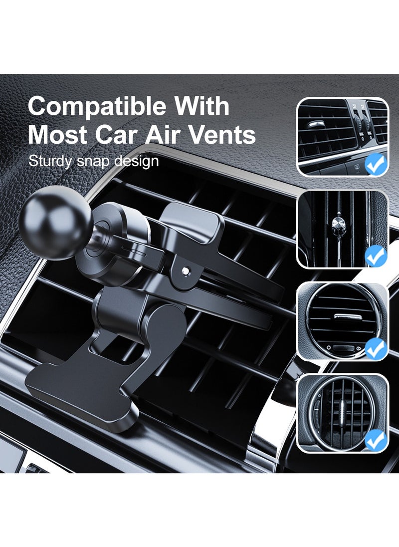 HouDeOS - Car Phone Holder Phone Holder Car for Air Vent, Anti-Shake Mobile Holder for Car with Ultra Stable Hook Design Car Phone Mount Compatible with All Phones iPhone 14/13/12 - Image 1