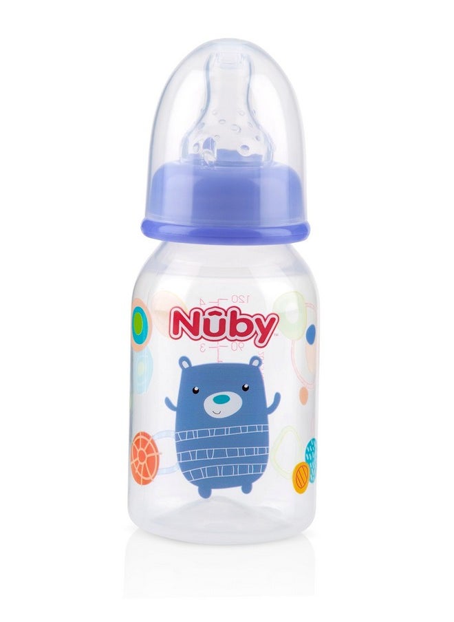 Nuby Nuby Printed Non-Drip Bottle, 4 Ounce, 1 Pack of 1 Bottle, Colors May Vary  - Image 3