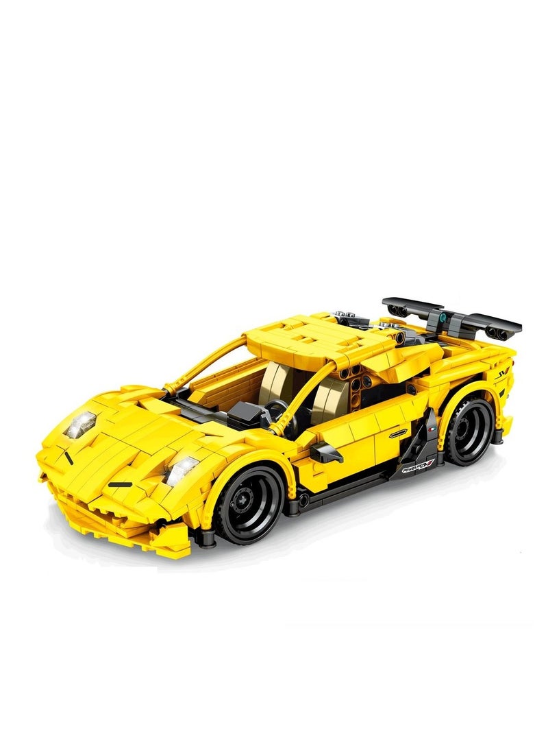 Sembo 8300 - Aventador car building blocks - 751 pcs - Yellow - Image 1