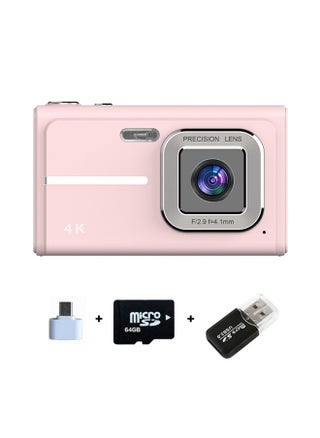 CCD Camera Student Party Cheap Old Card Camera Can Pass Mobile Phone AF Focus High Color Value Gift-Body Color:X1 Pink + 64G Memory Card + USB Card Reader + TYPE-C Adapter - pzsku/ZAD989E8C8830E17D849CZ/45/1746229099/76756825-71b7-49d0-8018-744e74c15734