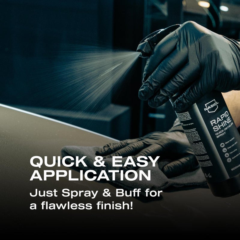 nasiol Rapidshine Instant Nano Ceramic Coating Spray for Vehicles 500ml, Easy Application, 1 Year Strength - Image 2