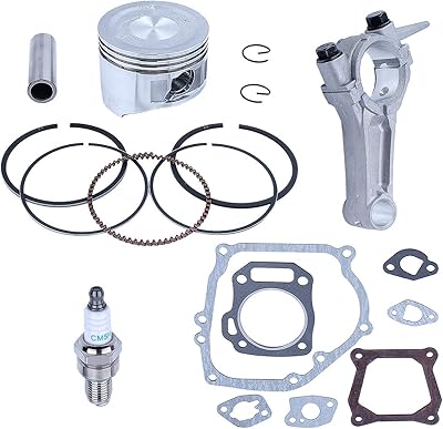 Adefol Adefol 68mm Piston Ring Kit with Connecting Rod Full Gasket Set for Honda GX160 5.5 Hp 4-Cycle Generator Engine Motor  - Image 1