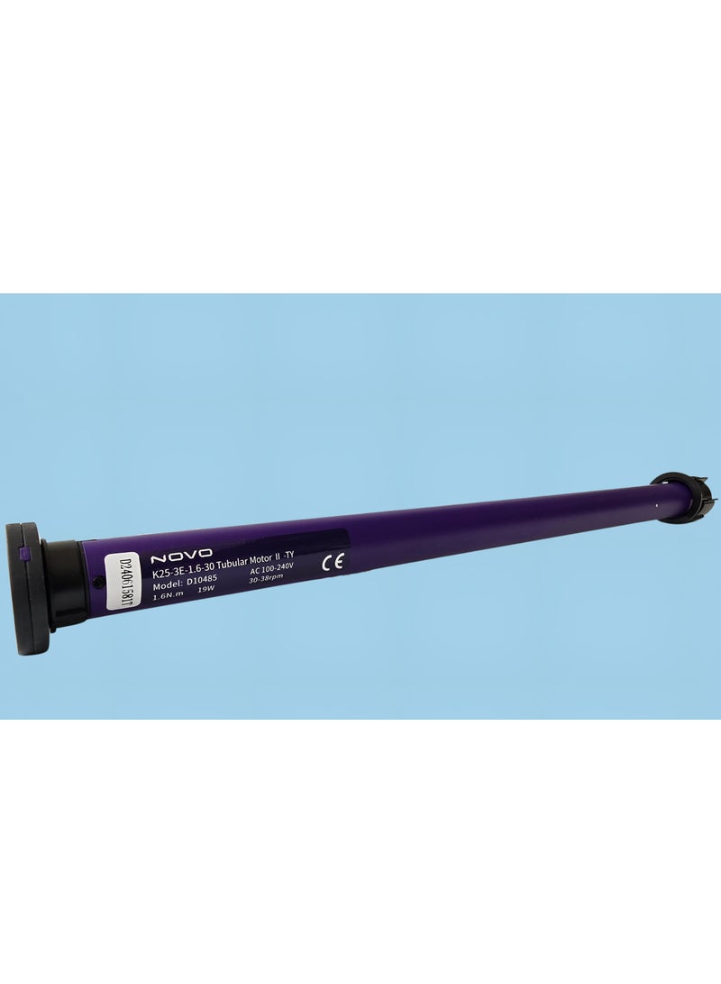 نوفو محرك أنبوبي كهربائي NOVO K25-3E للستائر الدوارة مع جهاز تحكم عن بعد - جهاز استقبال مدمج، تشغيل هادئ، وحماية المماطلة - Image 1