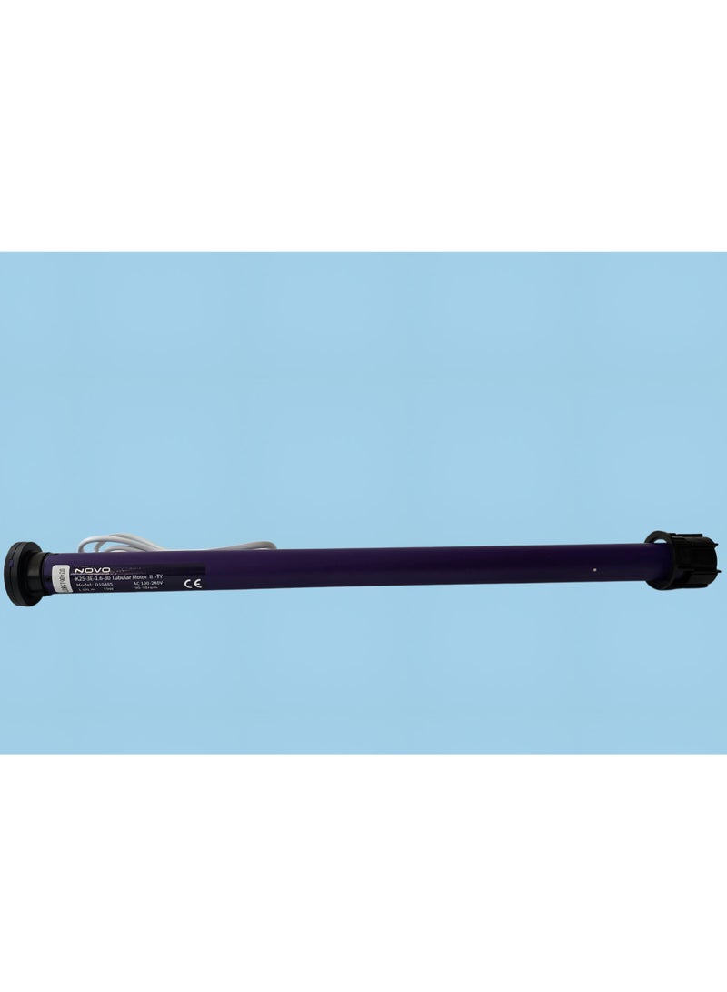 نوفو محرك أنبوبي كهربائي NOVO K25-3E للستائر الدوارة مع جهاز تحكم عن بعد - جهاز استقبال مدمج، تشغيل هادئ، وحماية المماطلة - Image 2