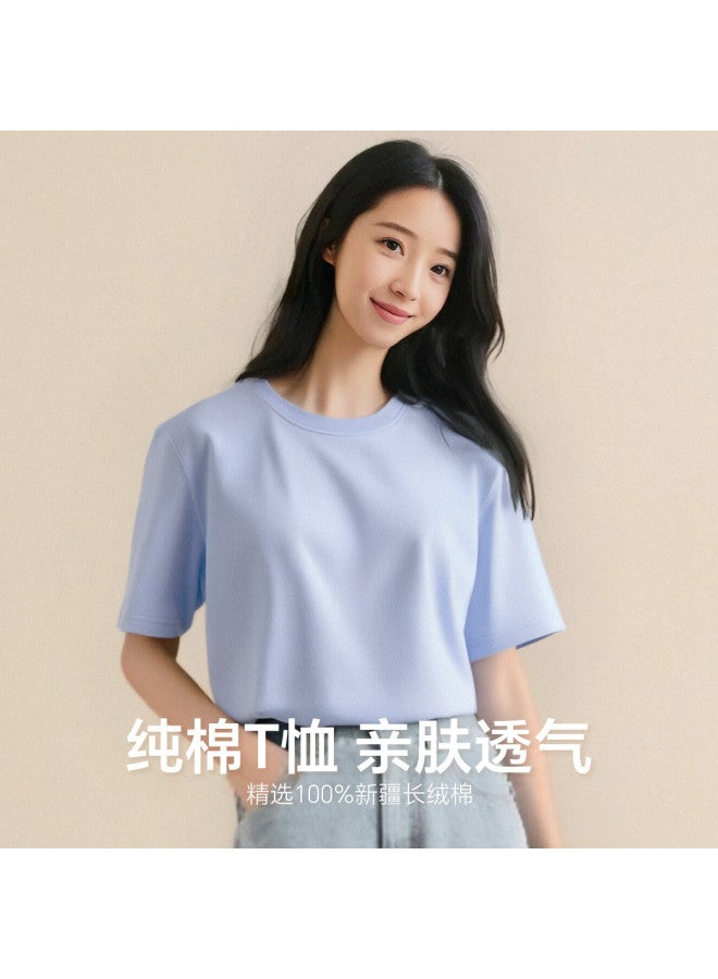 Your Sun 2-Pack [100% Cotton] Women'S Basic Shirts, Autumn And Spring High-End Solid Color Pure Cotton T-Shirts For Women - Image 4