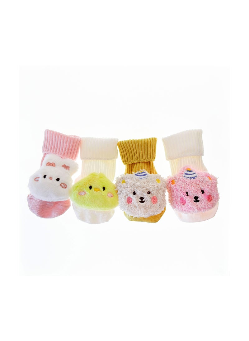 UOTOPO Animal Models Non Slip Grips Toy Socks Gift 4 Pairs Toddlers Infant Newborn Kids Anti Skid Sock Boys Girls 3D Cartoon Cotton Socks - pzsku/ZAD98D641B0C8C37D1D95Z/45/_/1740473349/a52056bf-c4db-42e1-a166-ee5350c6b540