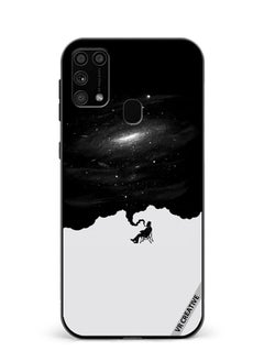 VR CREATIVE Protective Case Cover For Samsung Galaxy M31/M31 Prime Galaxy Abstract Black White Design Multicolour  - Image 1