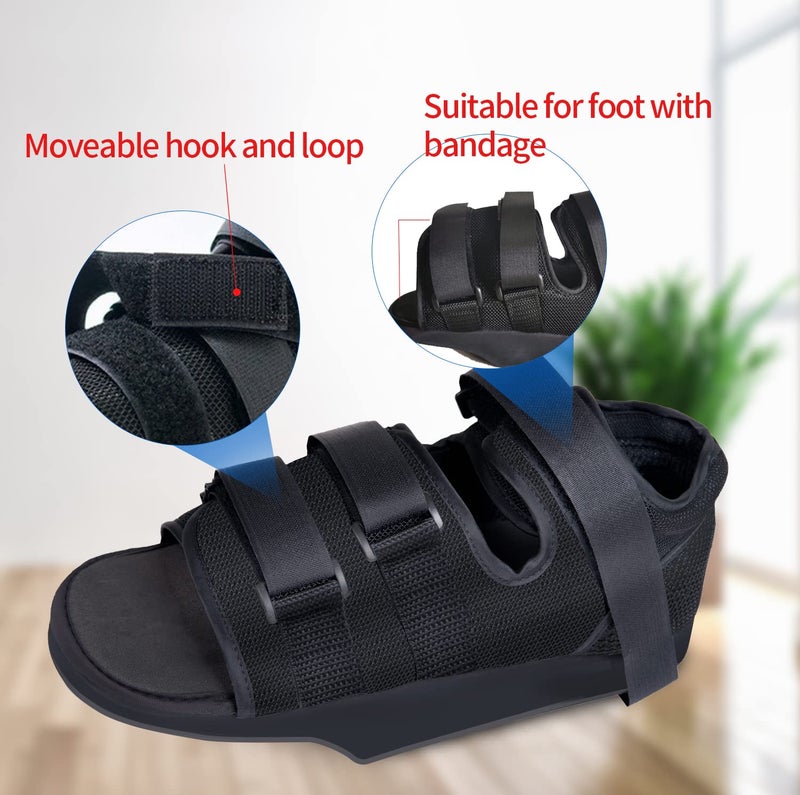 GHORTHOUD Post op Shoes for Broken Toe Surgery Forefoot Offloading Healing Boot Post Surgical Wedge Foot Splint for Surgery for Men and Women (Medium) - Image 3