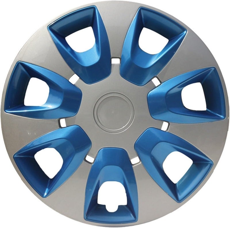 DEMULAX 12 Inch Blue Car Hubcap Rims (4 Pcs)