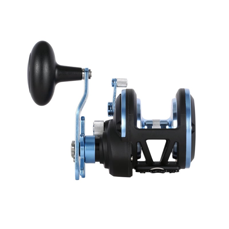Penn Warfare II Star Drag Conventional Fishing Reel, Size 20N, Graphite Body & Sideplates, Brass Main Gear, HT-100 Drag System, Auto-Engaging Gears - Image 3