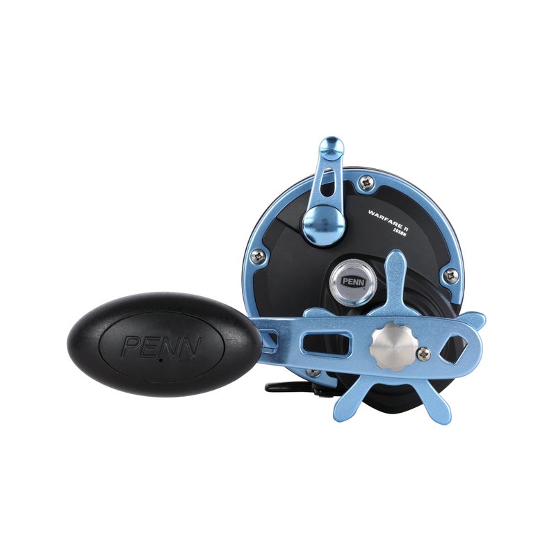 Penn Warfare II Star Drag Conventional Fishing Reel, Size 20N, Graphite Body & Sideplates, Brass Main Gear, HT-100 Drag System, Auto-Engaging Gears - Image 4