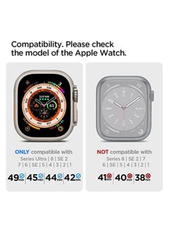 Spigen Apple Watch Lite Fit Ultra Band for Ultra 49mm Series 8/7 45mm Series SE2/6/SE/5/4 44mm and Series 3/2/1 42mm Nylon Solo Loop  - Image 2