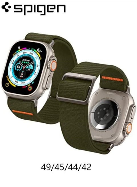 Apple Watch Lite Fit Ultra Band for Ultra 49mm Series 8/7 45mm Series SE2/6/SE/5/4 44mm and Series 3/2/1 42mm Nylon Solo Loop