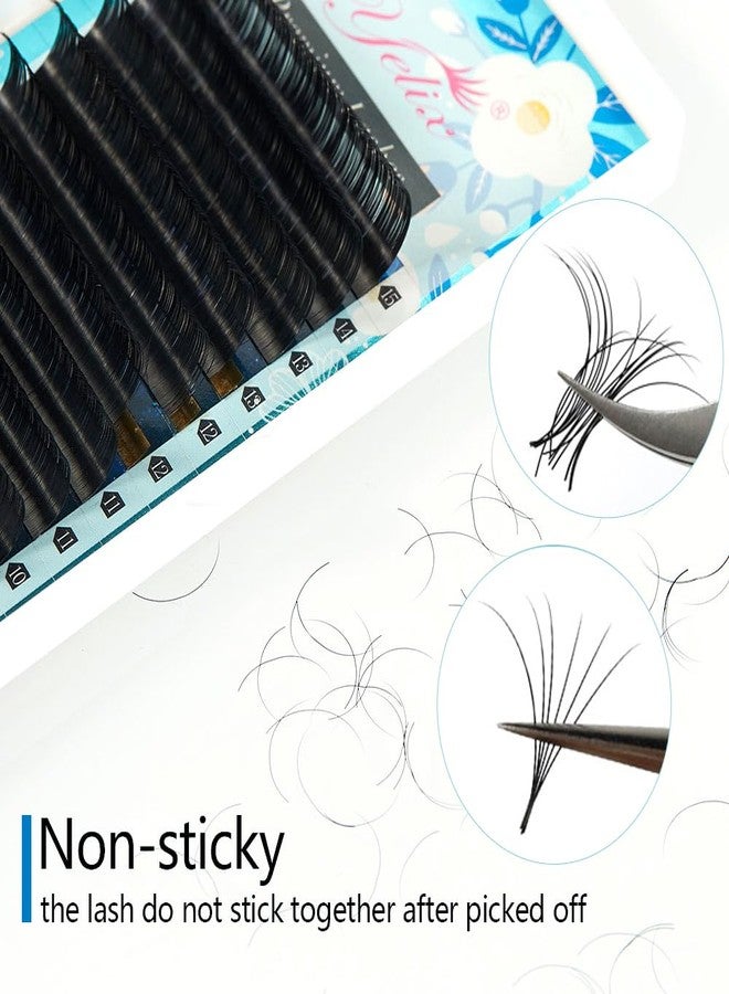 YELIX Super Matte Round Lashes Extensions Supplies,C/CC/D Curl 0.05/0.07mm Thickness 8-15mm Mixed Length,Classic Individual Lashes for Professional Artists Salon Use (CC, 0.07Thickness) - Image 4