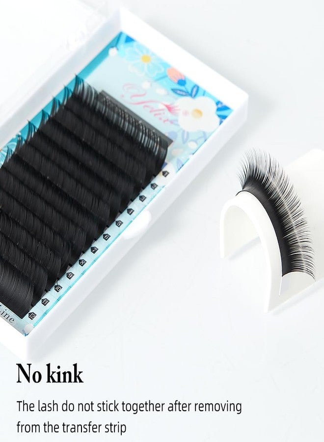YELIX Super Matte Round Lashes Extensions Supplies,C/CC/D Curl 0.05/0.07mm Thickness 8-15mm Mixed Length,Classic Individual Lashes for Professional Artists Salon Use (CC, 0.07Thickness) - Image 2