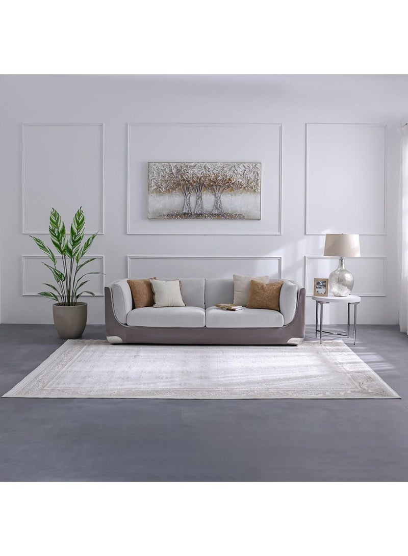 DANUBE HOME Pearl Artsilk Rug  Polyester Area Rug Floor Covering L340xW240cm-Cream & Multi 231300472165 - Image 5