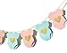 Letjolt Blue Pink Baby Shower Paper Garland ShortSleeve Bodysuits Clothesline Garland Gender Reveal Birthday Banner Baby Outfit Pre Strung Paper Decorations 9 pcs - Image 3