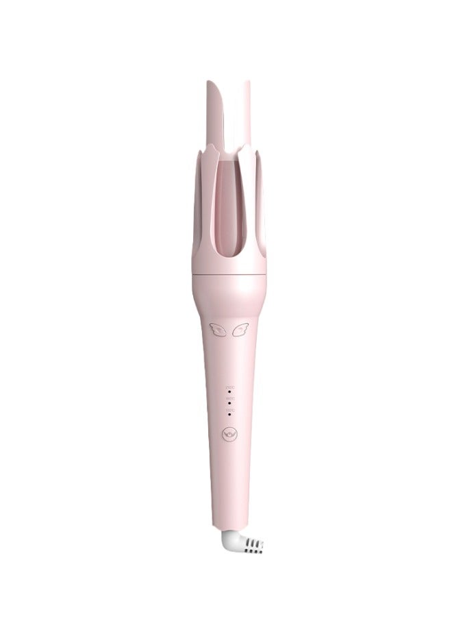 Joudi Automatic Rotating Curling Iron with 32mm Barrel - 3 Temperature Settings 30s Fast Heating Negative Ion Hair Care (Dreamy Pink) - Image 3