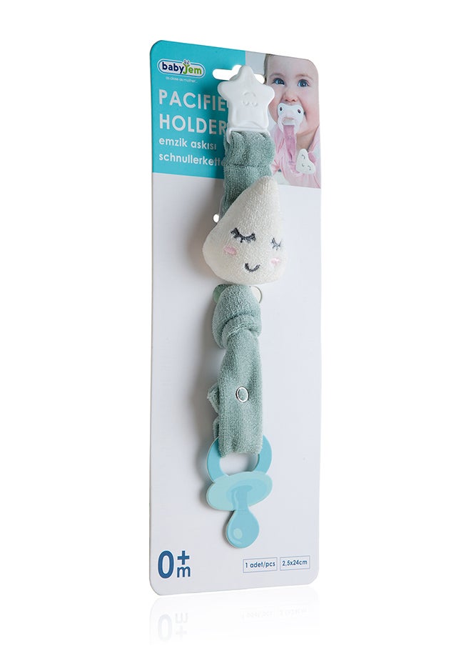 BabyJem - BabyJem Pacifier Holder 0 Months - Safe and Convenient Pacifier Clip for All Types of Pacifiers - Easy to Use and Attach to Clothing - Image 1