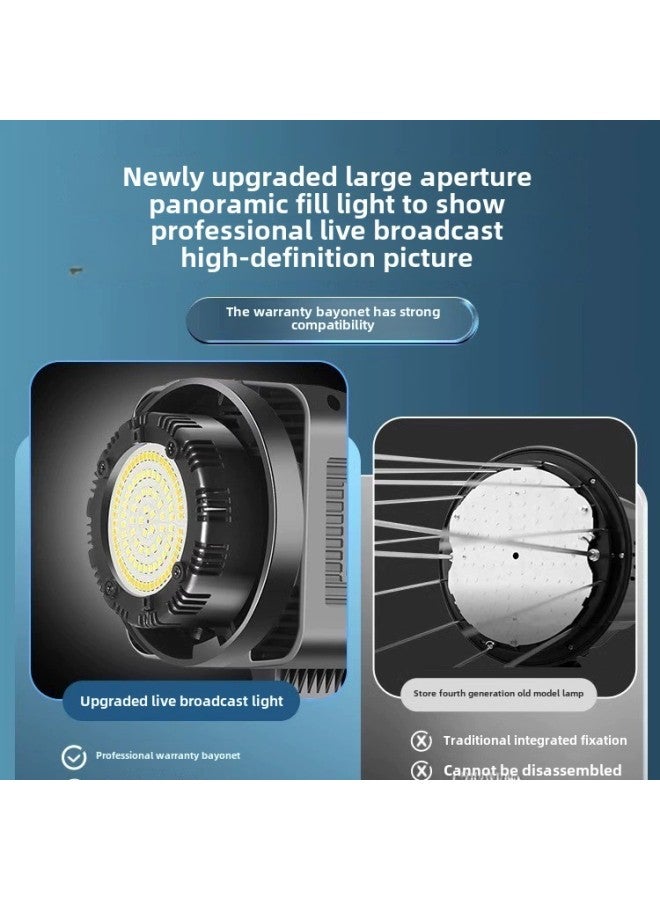 100W Live Studio Light Light Live Led Fill Light Live Room Deep Throw Soft Light Spherical Photography Light-Light Source Color:Deep Throwing Lamp  - Image 3