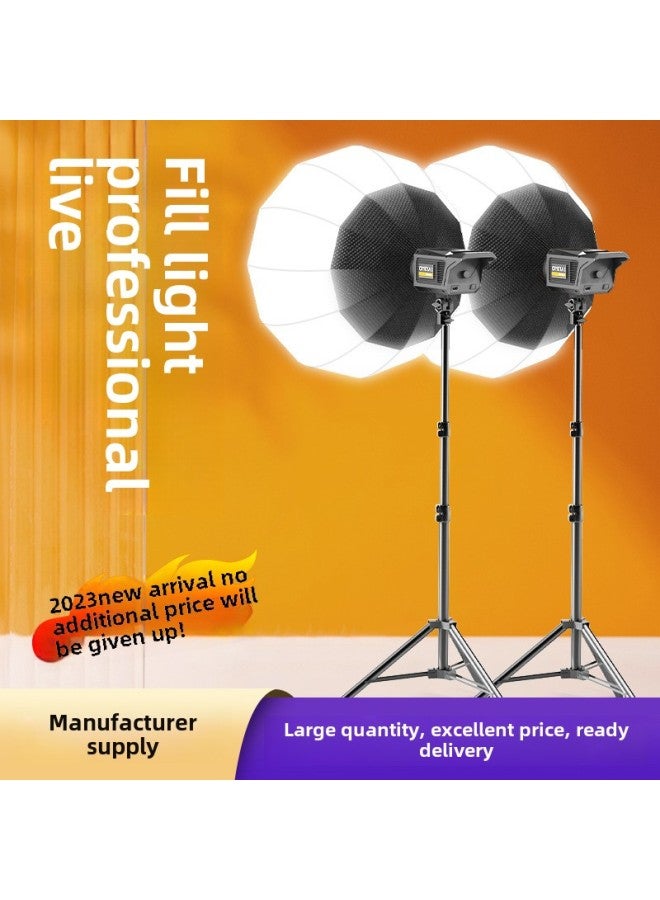 100W Live Studio Light Light Live Led Fill Light Live Room Deep Throw Soft Light Spherical Photography Light-Light Source Color:Deep Throwing Lamp  - Image 2
