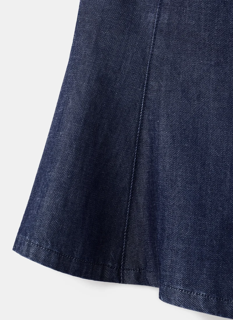 MANGO Denim crop top