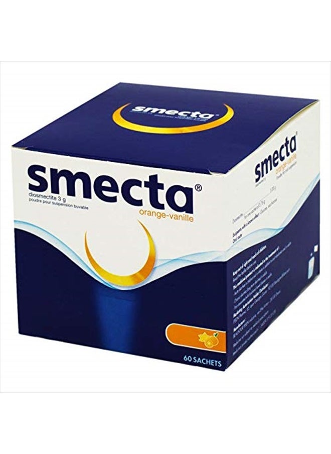 Smecta IPSEN Original Smecta 3g Product of France 60 sachets Natural Treatment of Acute Diarrhea  - Image 1