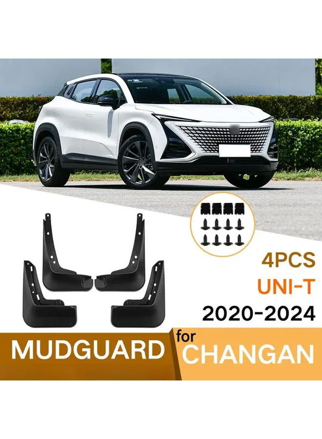 4Pcs Car Fenders Mud Guards Splash Guards For Changan UNI T 2020 2024 - Image 1