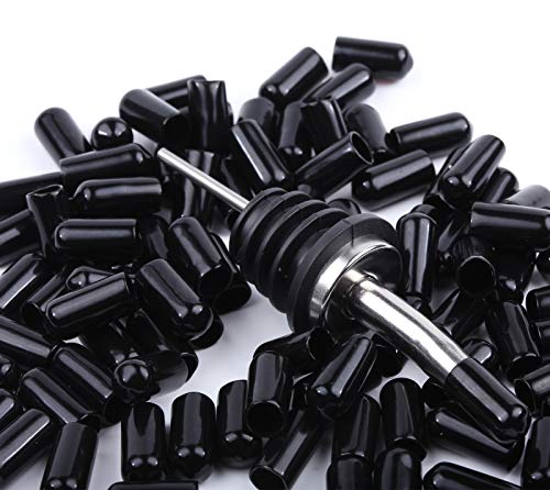 LEGERM 100 Pcs Pourers Dust Covers Olive Oil Liquor Bottle Pour Spout Cover Rubber Caps (Not Include the Spout) - Image 5