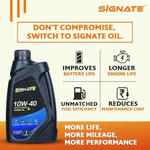 Signate 10W40 Street Race Bike Engine Oil 1L, High Performance Engine Oil for Motor Cycle, Maximum Gear Protection & Efficient Performance Bike Oil (Pack of 2) - Image 4