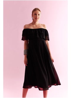 Woman Short Sleeve Maternity Dress