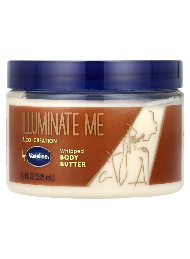 Vaseline Illuminate Me Body Butter Whipped Body Butter Created For Melanin Rich Skin Provides 24 Hour Moisturization For Dry Skin 11 oz - Image 1
