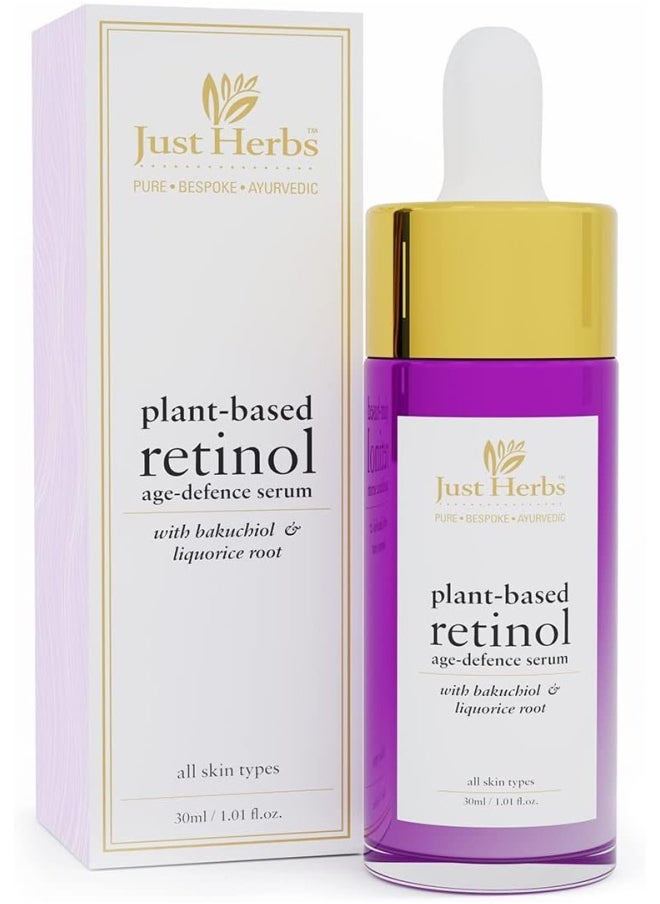 Just Herbs Plant-based Retinol, Bakuchiol Anti-aging Day & Night Face Serum For Fine Lines,Wrinkles and Dark Spots,Suitable for Men & Women - 30 ml  - Image 1