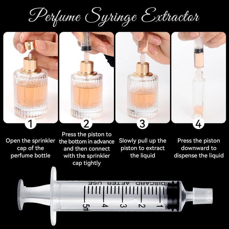 JOLYEAK 10Pcs Perfume Refill Tool Kit Plastic Perfume Dispenser Transfer Tools Travel Refill Tool Set For Liquid Cologne Fragrance Sample Essential Oils - Image 3