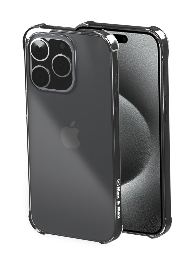 Max & Max iPhone 15 Pro Clear Case – Ultra Slim Crystal Transparent Cover, Anti-Yellowing & Anti-Scratch Protection for iPhone 15 Pro (6.1 inch) - Image 1