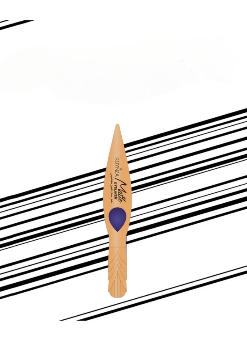 روينزا قلم تحديد عيون بفرشاة يدوم 24 ساعة أسود كاجل - Image 4