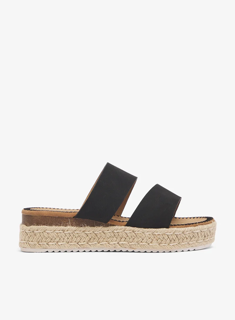 Savannah Collection Low Wedged Flatform Sandal