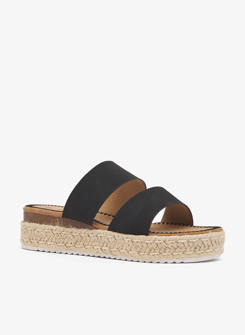 Savannah Collection Low Wedged Flatform Sandal