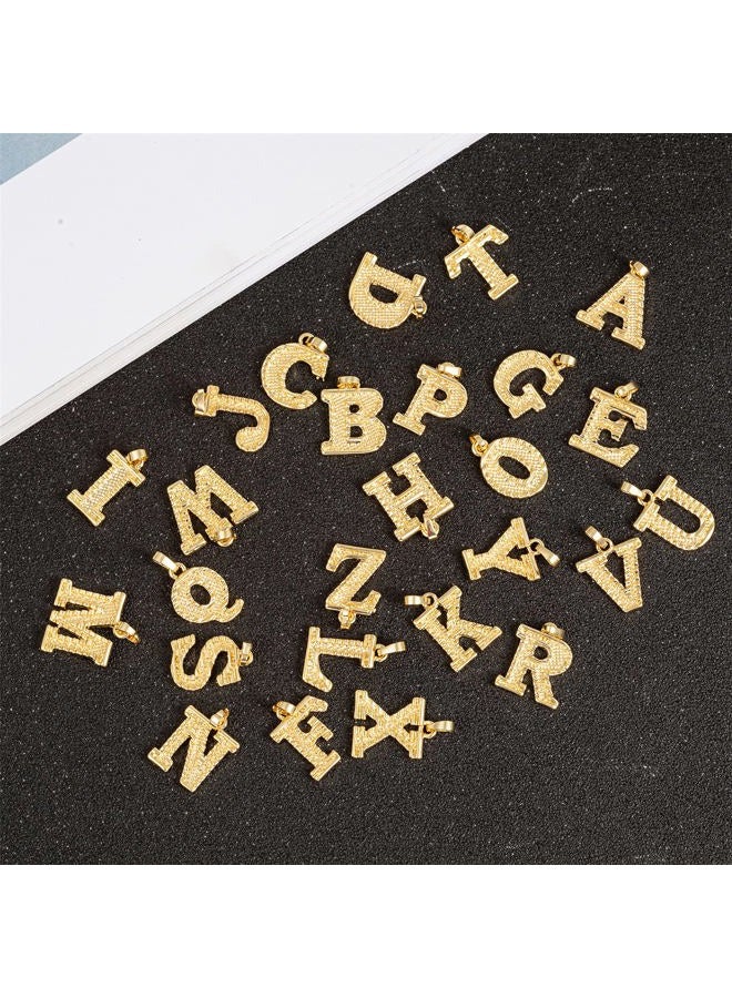 SAELACY Initial Necklace for Women Men 14K Gold Plated 26 Letters Name Pendant Necklace (B) - Image 3