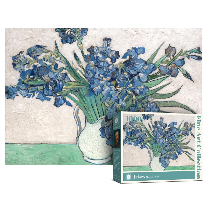 Antelope 1000 Piece Puzzle for Adults Irises by Vincent Van Gogh 1890 Officially Licensed Jigsaw Puzzles 1000 Pieces High Resolution Matte Finish No Dust - Image 3