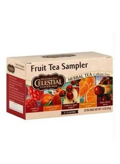 سيليستيال سيزونينجز Celestial Seasonings, عينات شاي الفواكه، شاي الأعشاب، خالي من الكافيين، 5 نكهات، 18 كيس شاي، 1.4 أونصة (40 جم) 